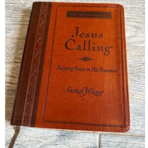 Thomas Nelson Jesus Calling Devotional Sarah Young Brown Leathersoft 365 Day